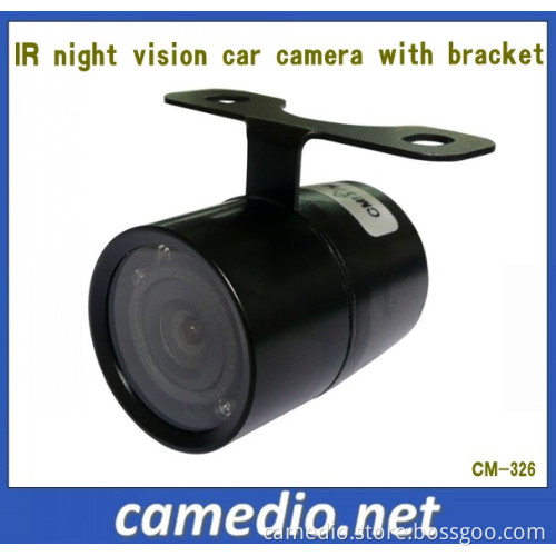 Waterproof Color CMOS IR Night Vision Camera for Cars with Bracket